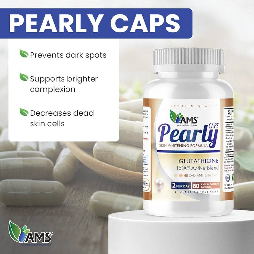 Picture of: AMS Pearly Caps Skin Whitening- CAPS : Buy Online at Best Price