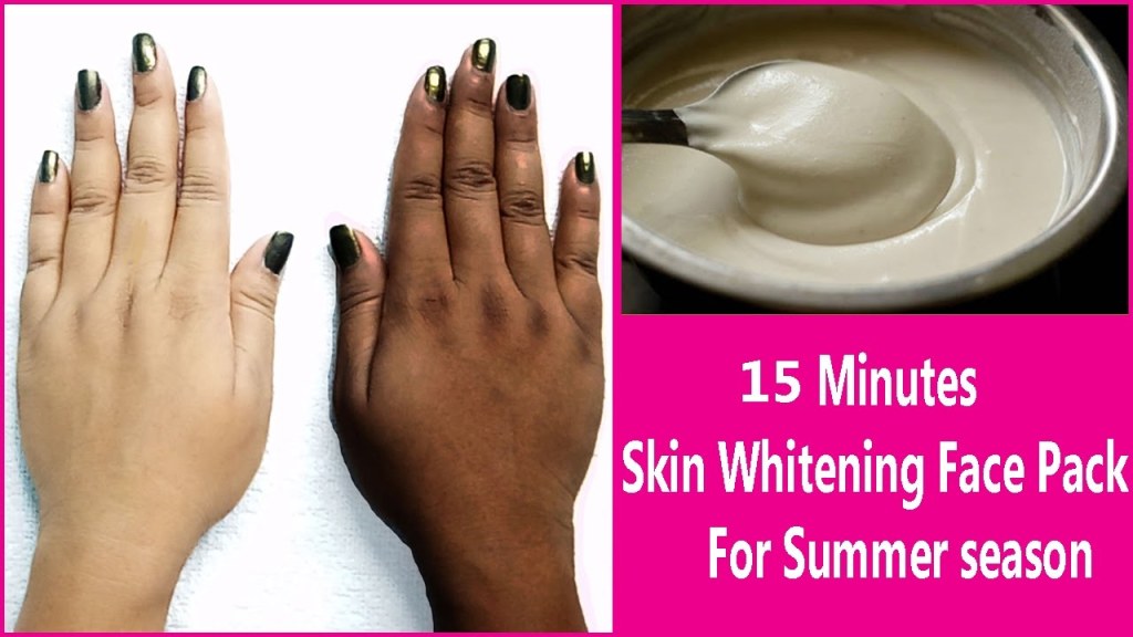 Picture of: Minutes Skin Whitening Face Pack For Summer Season-Get Fairer & Tighter  Skin  % Natural